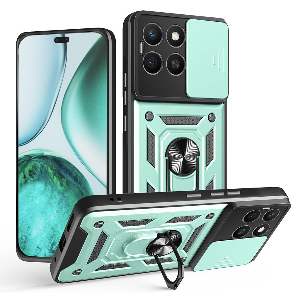 Futrola za Honor X8c, Techsuit, CamShield, Zelena