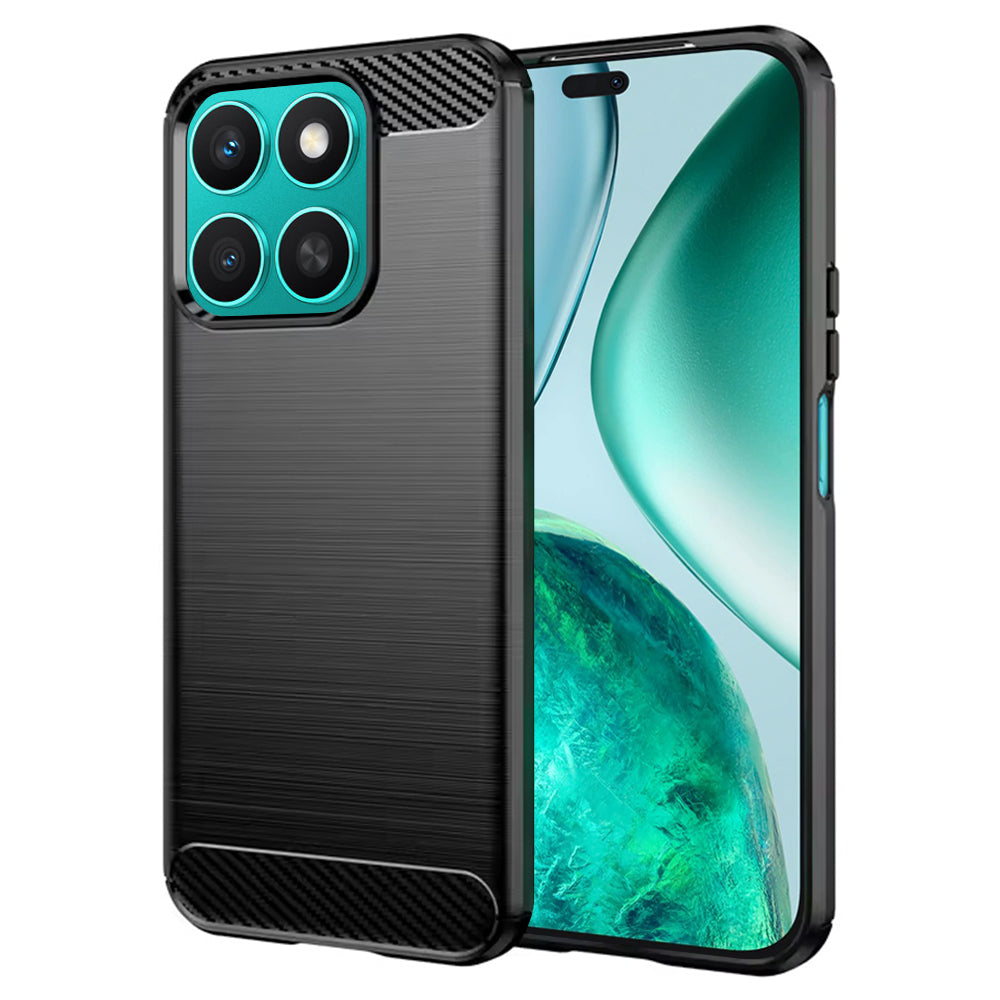 Futrola za Honor X8c, Techsuit, Karbon, Crna