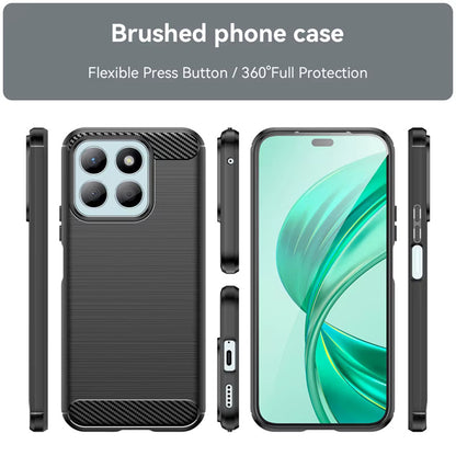 Futrola za Honor X8c, Techsuit, Karbon, Crna