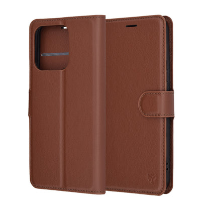 Futrola za Honor X8c, Techsuit, Leather Folio, Braon