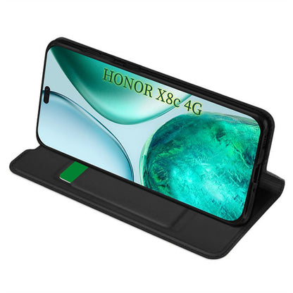 Futrola za Honor X8c, Techsuit, Magskin Book, Crna