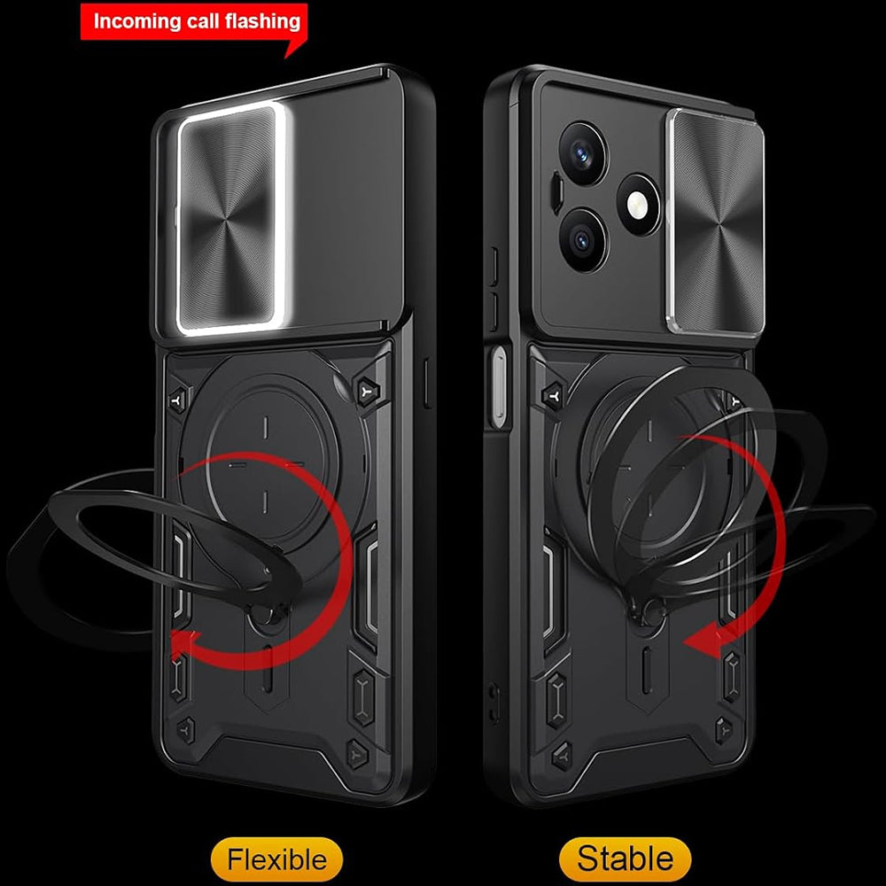 Futrola za Honor X8d, Techsuit, CamGuard Pro, Crna