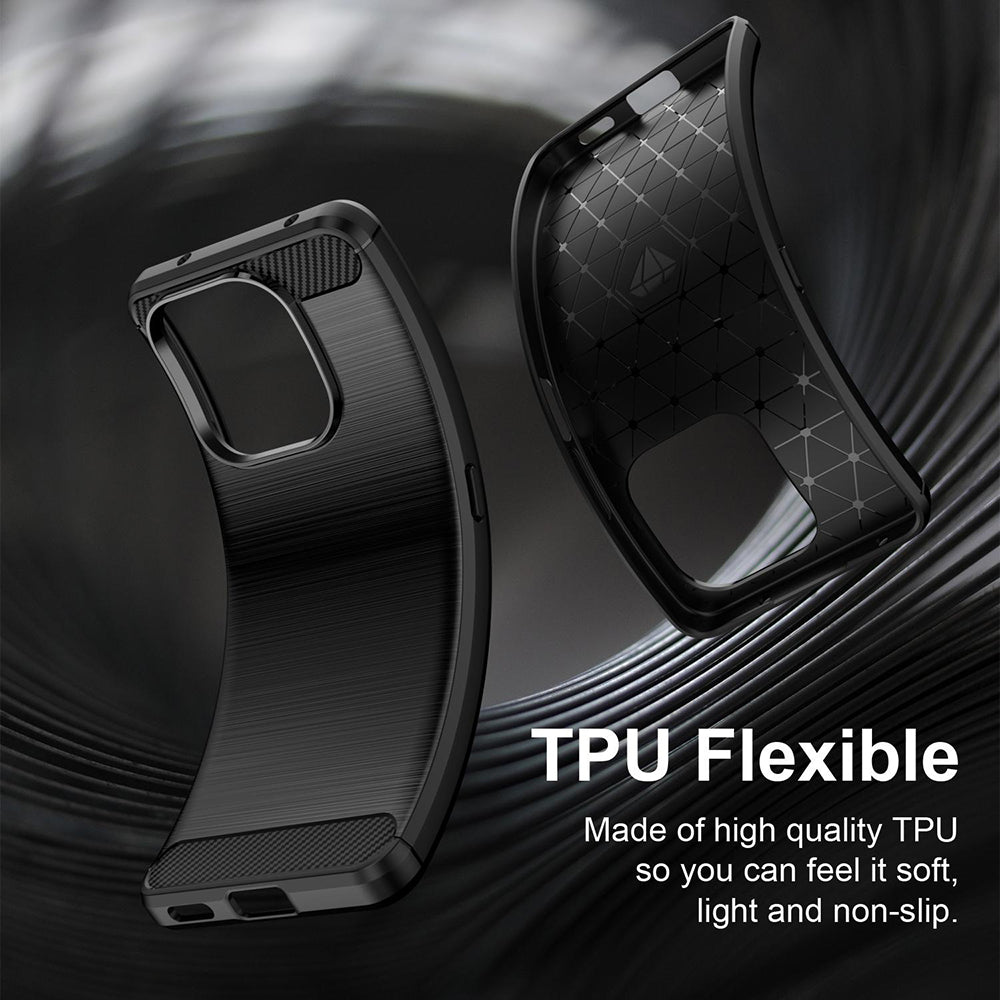 Futrola za Honor X8d, Techsuit, Karbon, Crna
