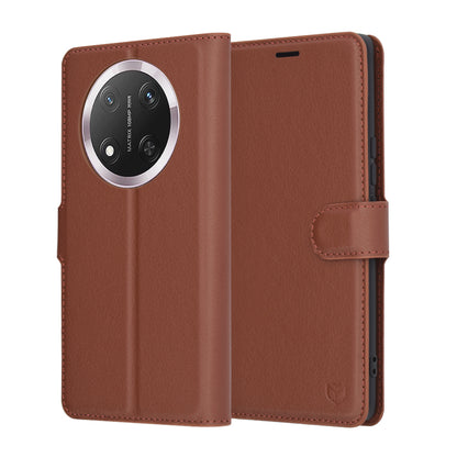 Futrola za Honor X9c / Magic7 Lite, Techsuit, Leather Folio, Braon