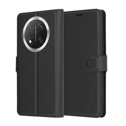 Futrola za Honor X9c / Magic7 Lite, Techsuit, Leather Folio, Crna