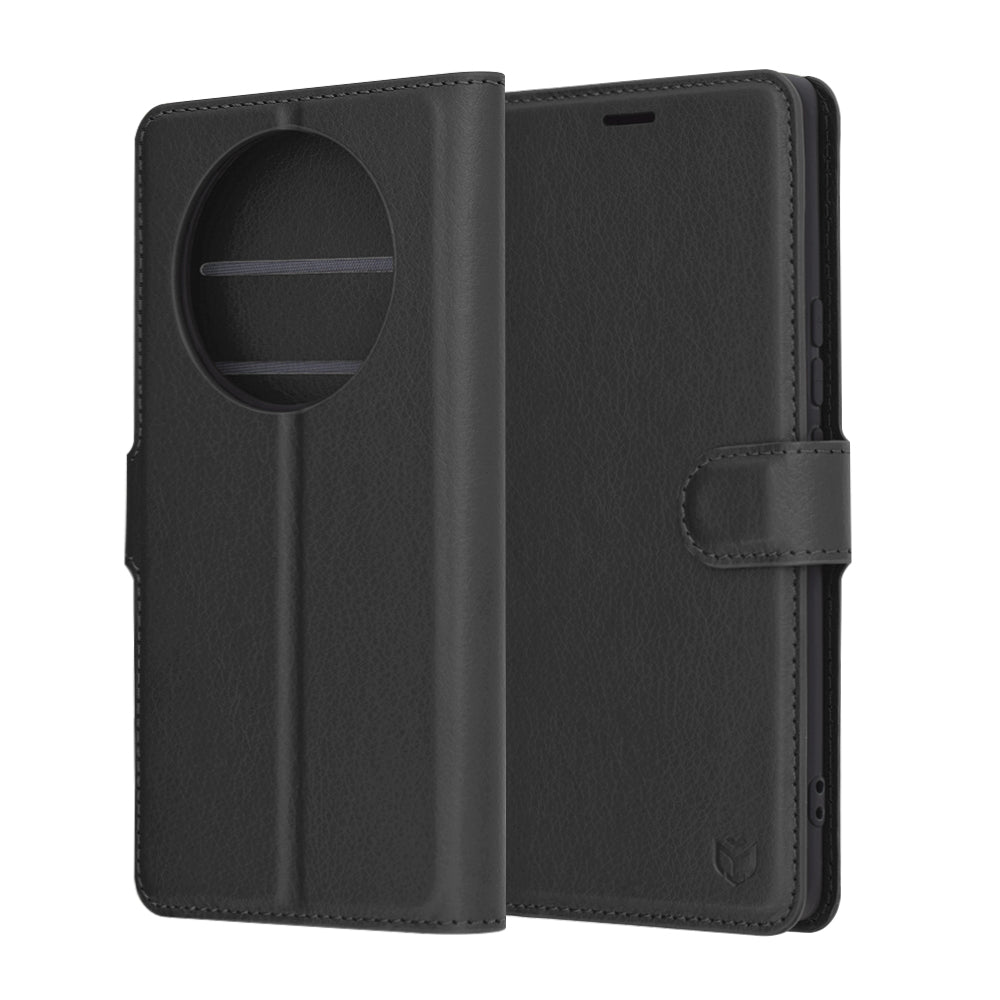 Futrola za Honor X9c / Magic7 Lite, Techsuit, Leather Folio, Crna