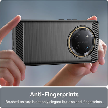 Futrola za Honor X9c / Magic7 Lite, Techsuit, Karbon, Crna