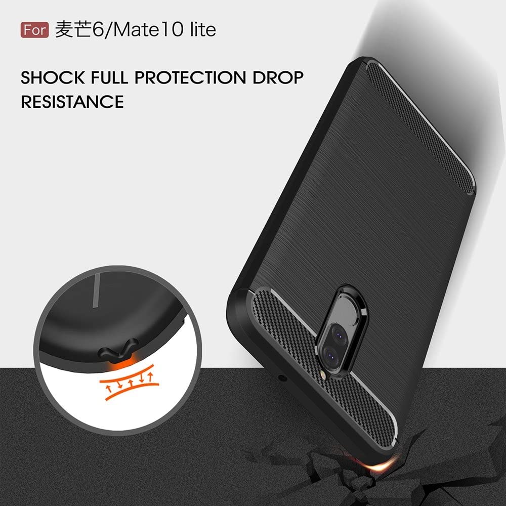 Futrola za Huawei Mate 10 Lite, Techsuit, Karbon, Crna