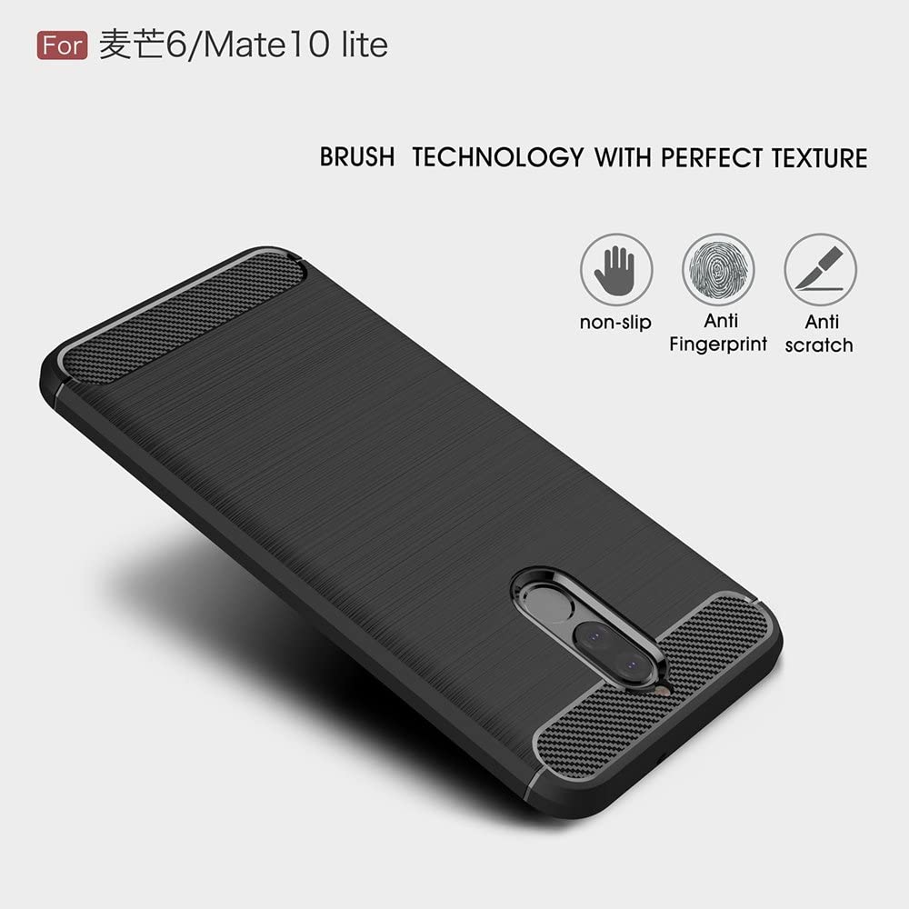 Futrola za Huawei Mate 10 Lite, Techsuit, Karbon, Crna