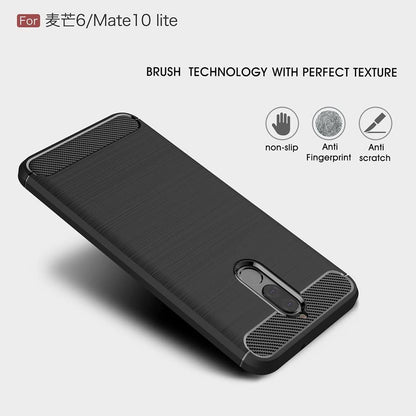 Futrola za Huawei Mate 10 Lite, Techsuit, Karbon, Crna