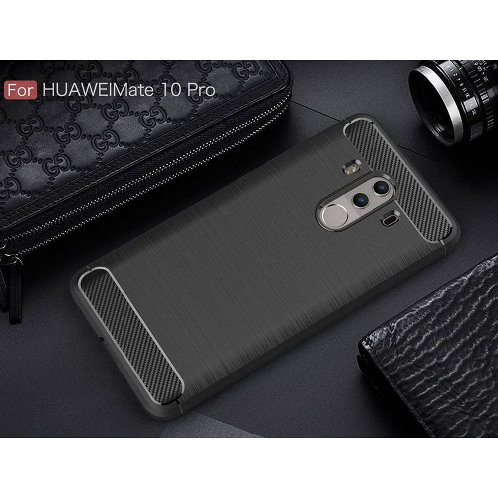 Futrola za Huawei Mate 10 Pro, Techsuit, Karbon, Crna