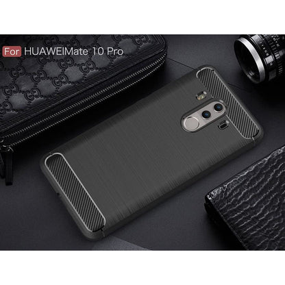 Futrola za Huawei Mate 10 Pro, Techsuit, Karbon, Crna