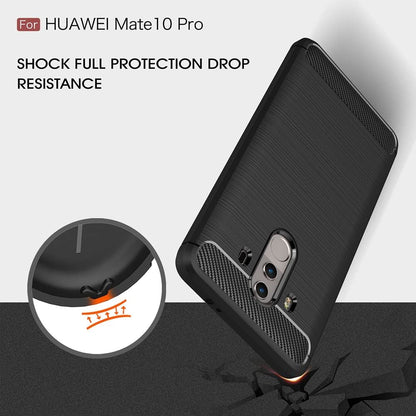 Futrola za Huawei Mate 10 Pro, Techsuit, Karbon, Crna
