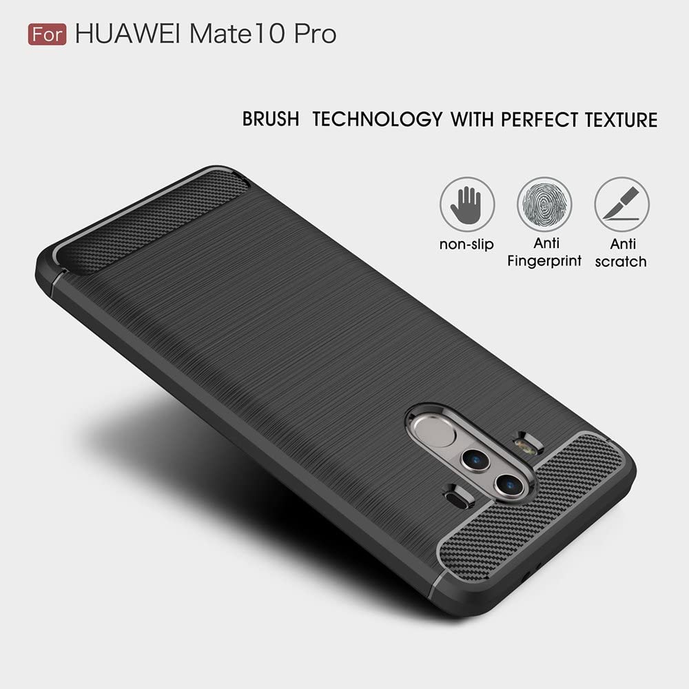 Futrola za Huawei Mate 10 Pro, Techsuit, Karbon, Crna