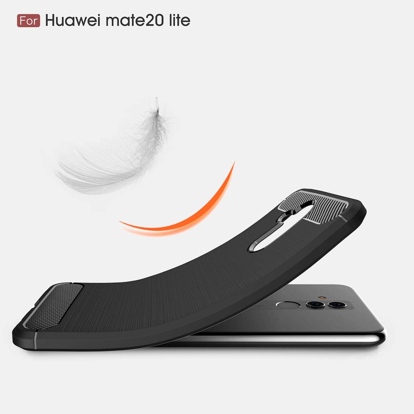 Futrola za Huawei Mate 20 Lite, Techsuit, Karbon, Crna