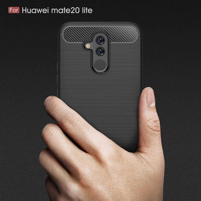 Futrola za Huawei Mate 20 Lite, Techsuit, Karbon, Crna