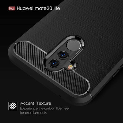 Futrola za Huawei Mate 20 Lite, Techsuit, Karbon, Crna