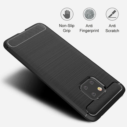 Futrola za Huawei Mate 20 Pro, Techsuit, Karbon, Crna