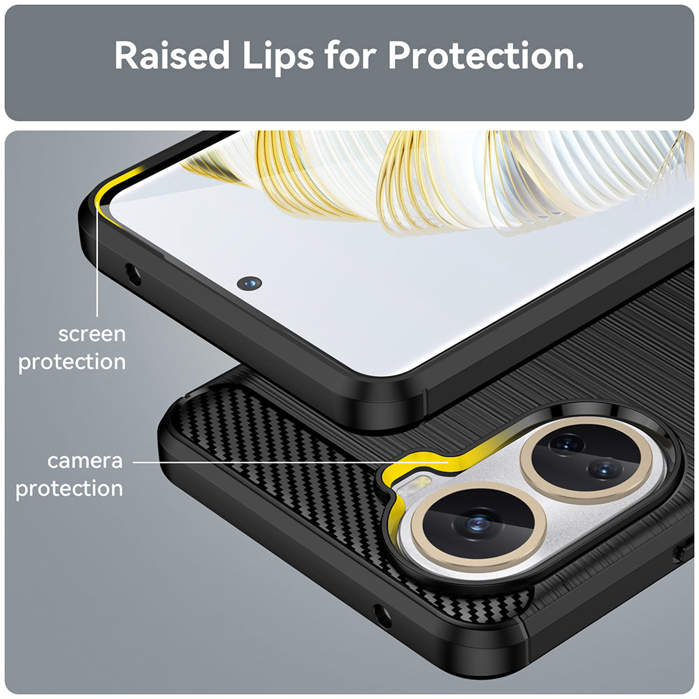 Futrola za Huawei nova 10 SE, Techsuit, Karbon, Crna