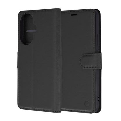 Futrola za Huawei nova 12s / nova 11, Techsuit, Leather Folio, Crna