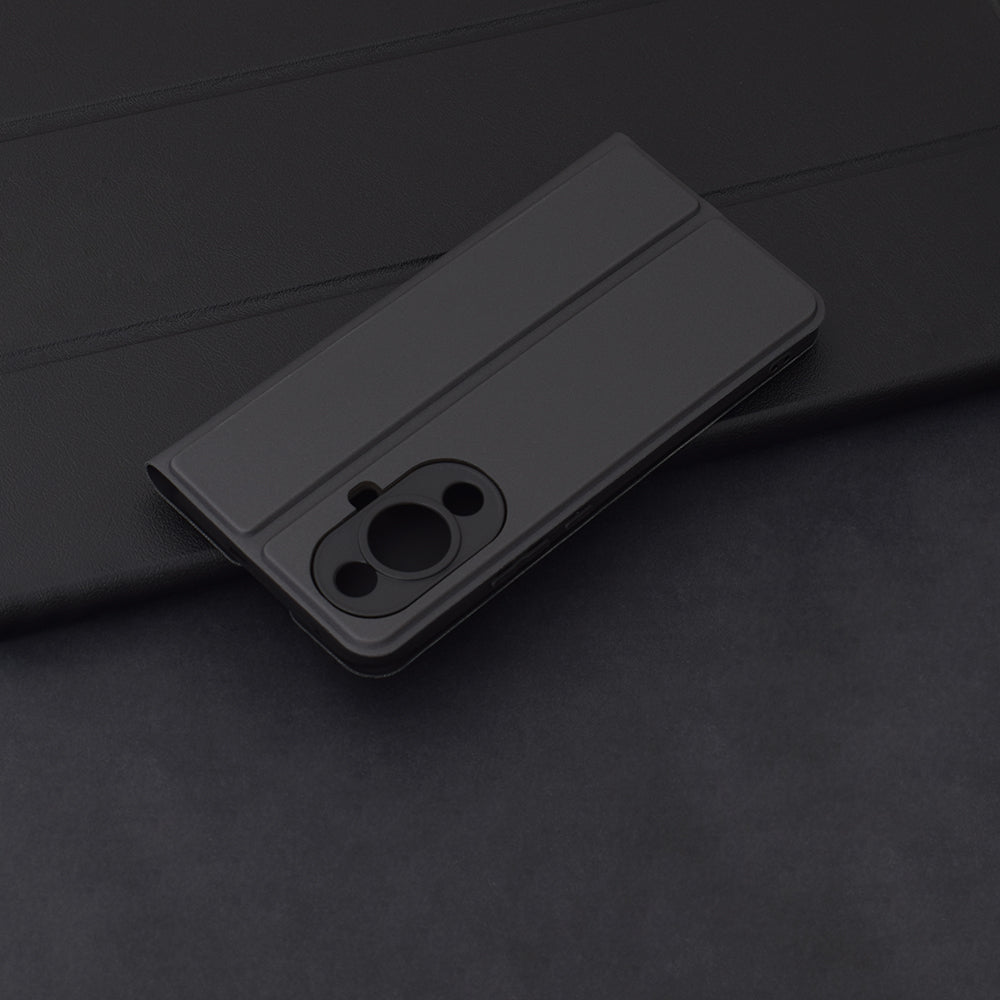 Futrola za Huawei nova 12s / nova 11, Techsuit, Magskin Book, Crna