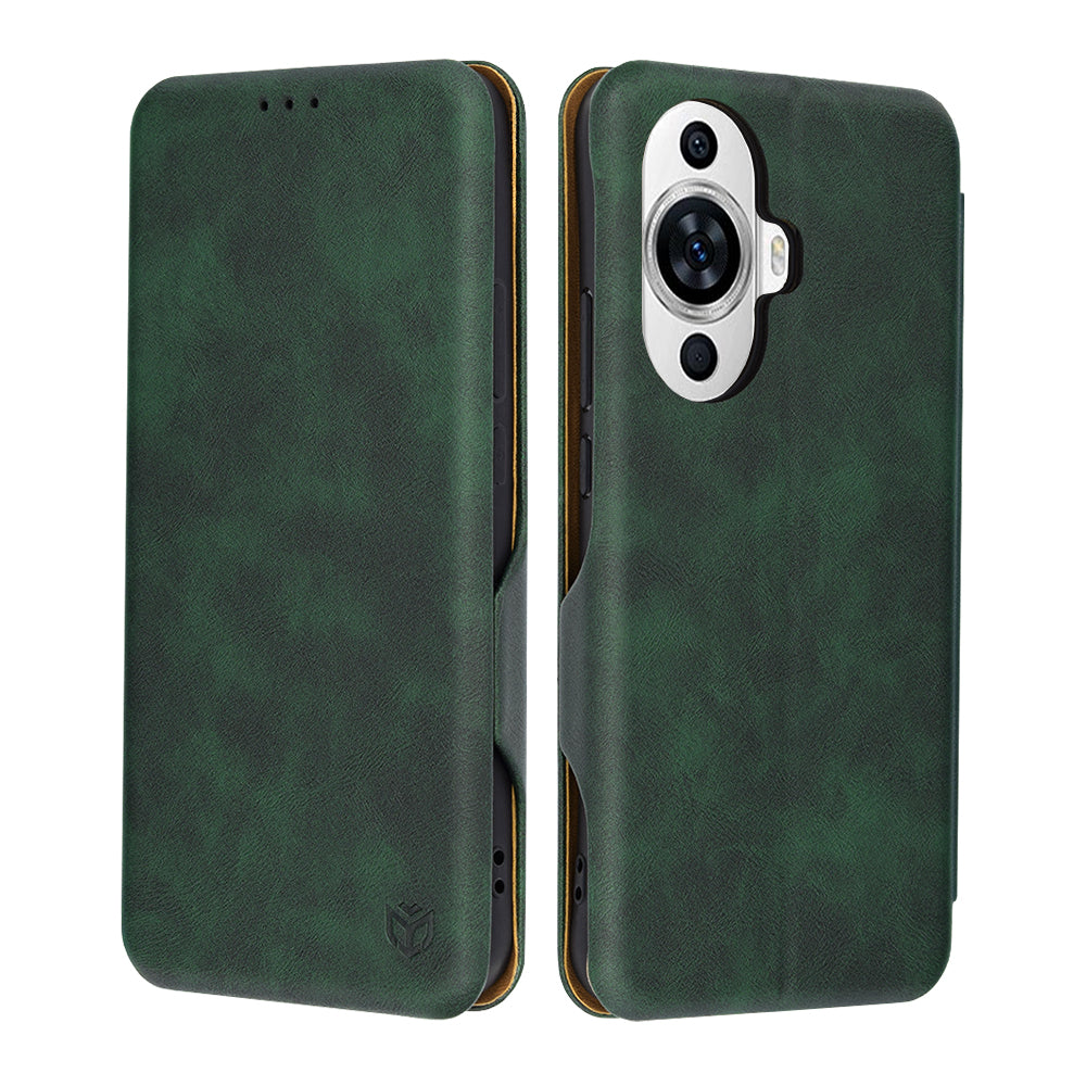 Futrola za Huawei nova 12s / nova 11, Techsuit, Safe Wallet Plus, Zelena