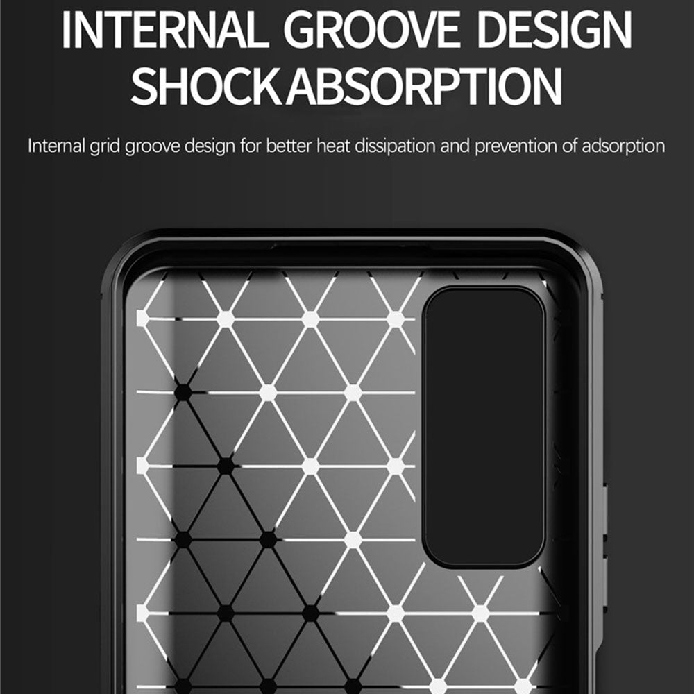 Futrola za Huawei P smart 2021, Techsuit, Karbon, Crna