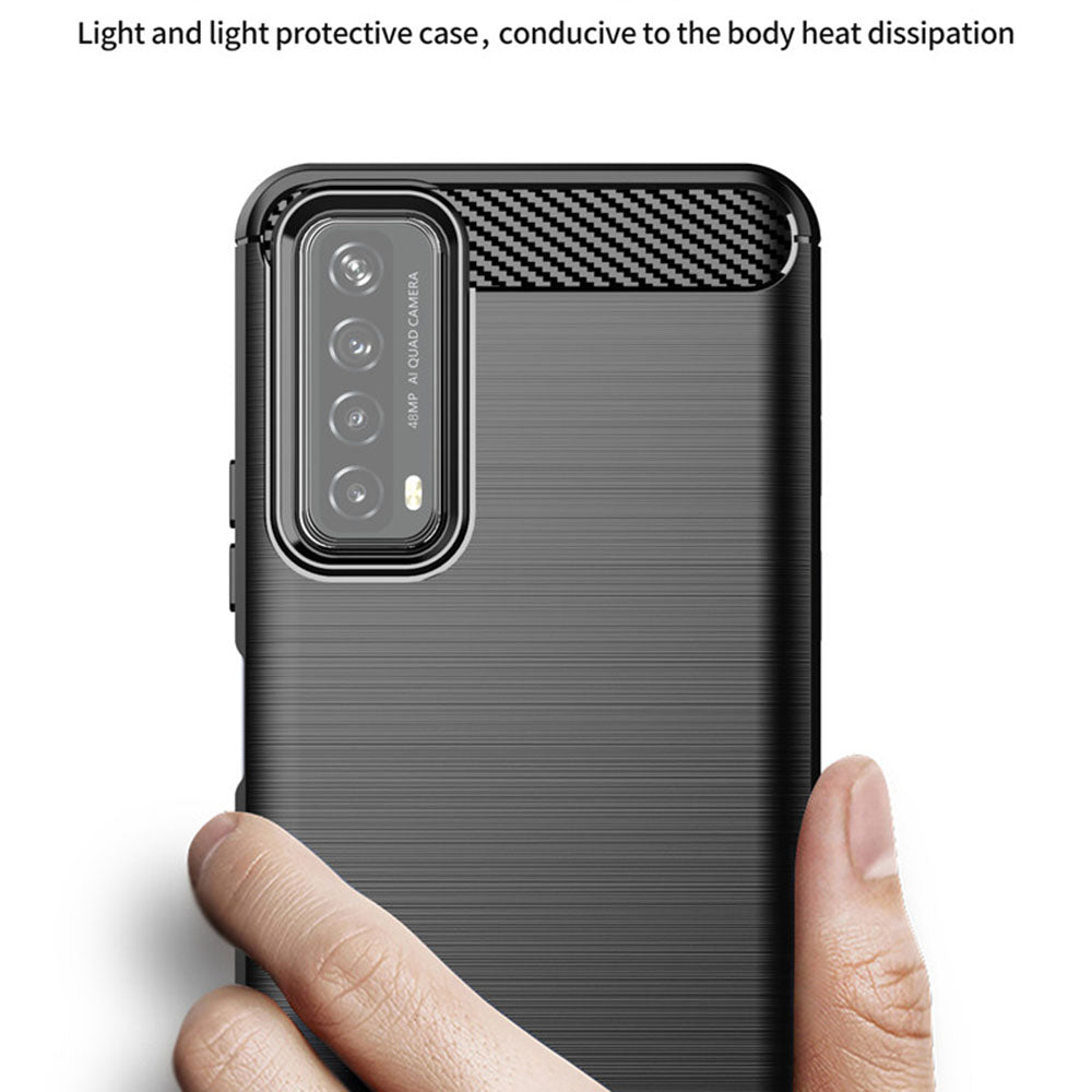 Futrola za Huawei P smart 2021, Techsuit, Karbon, Crna