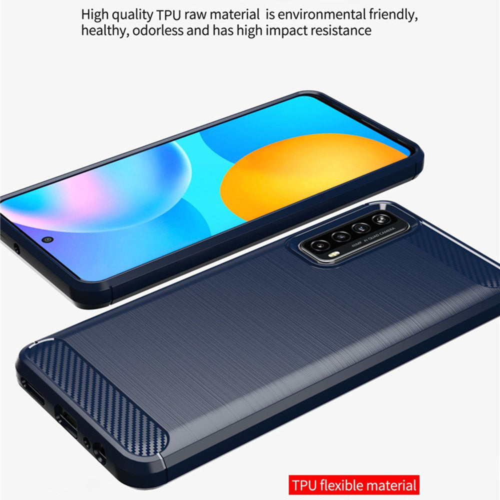 Futrola za Huawei P smart 2021, Techsuit, Karbon, Crna