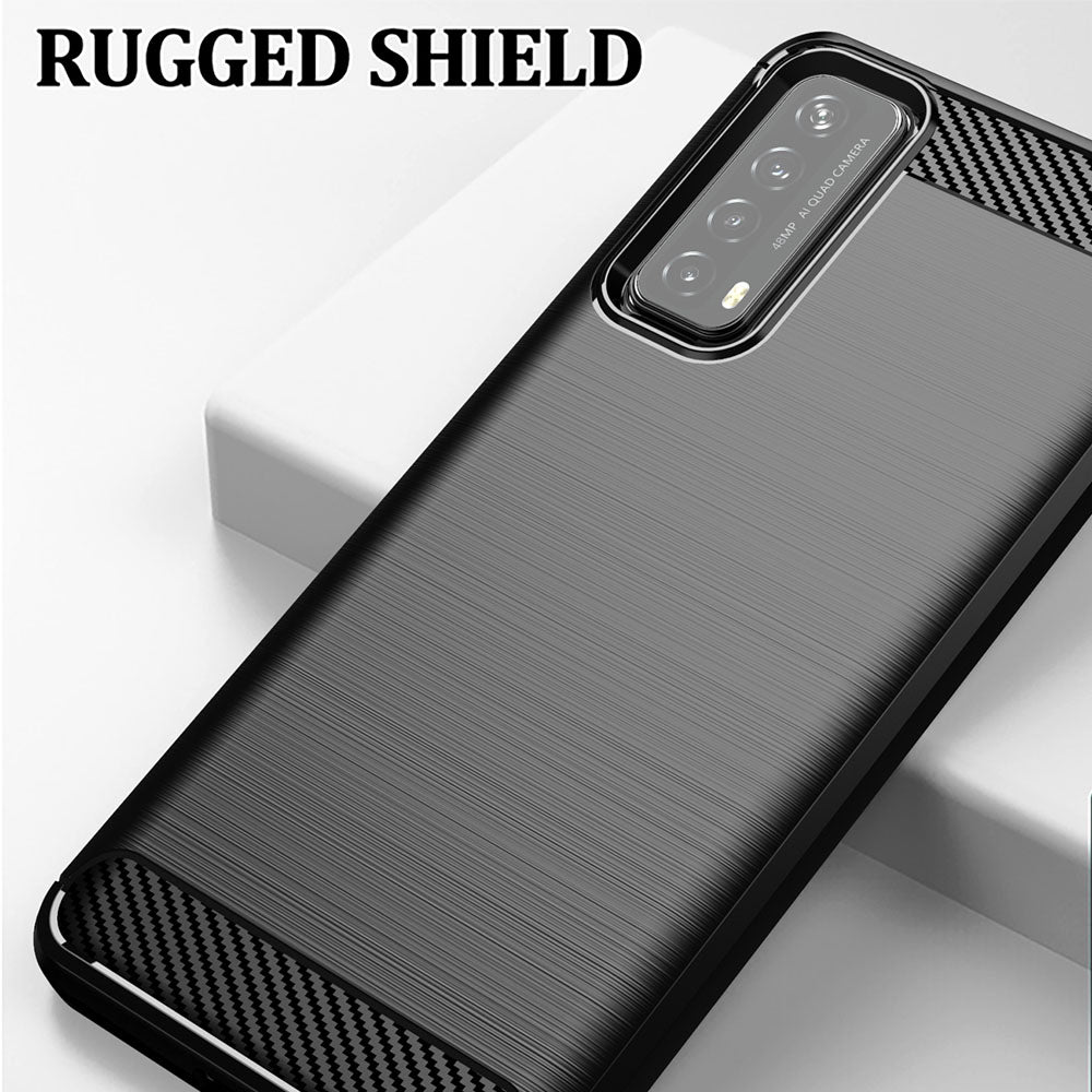 Futrola za Huawei P smart 2021, Techsuit, Karbon, Crna