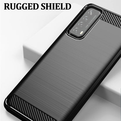 Futrola za Huawei P smart 2021, Techsuit, Karbon, Crna