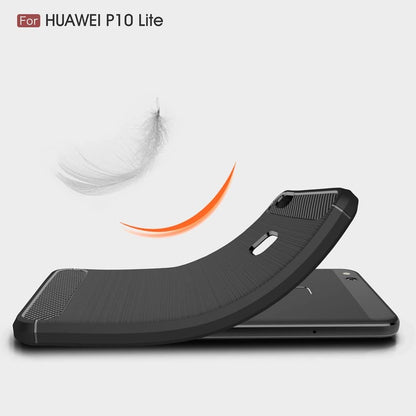Futrola za Huawei P10 Lite, Techsuit, Karbon, Crna