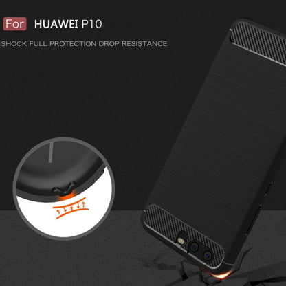Futrola za Huawei P10, Techsuit, Karbon, Crna