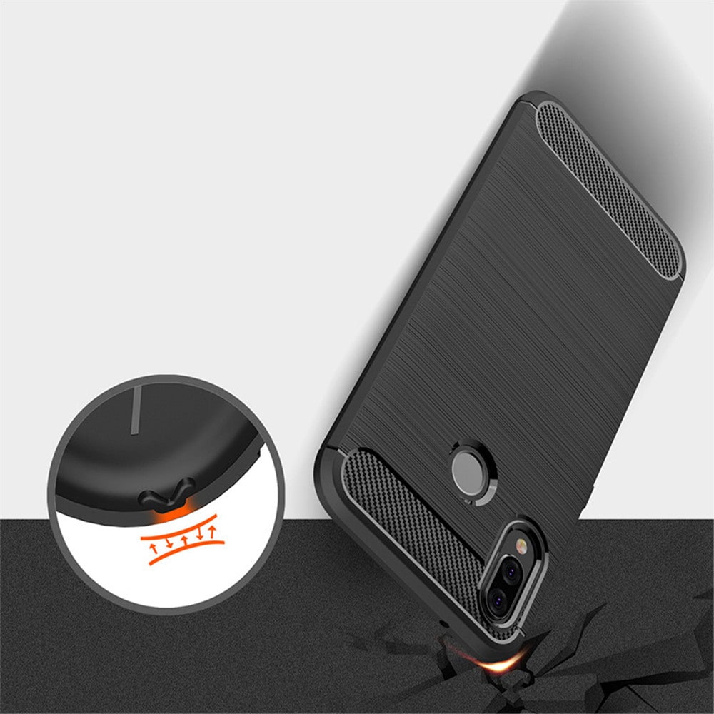 Futrola za Huawei P20 Lite, Techsuit, Karbon, Crna