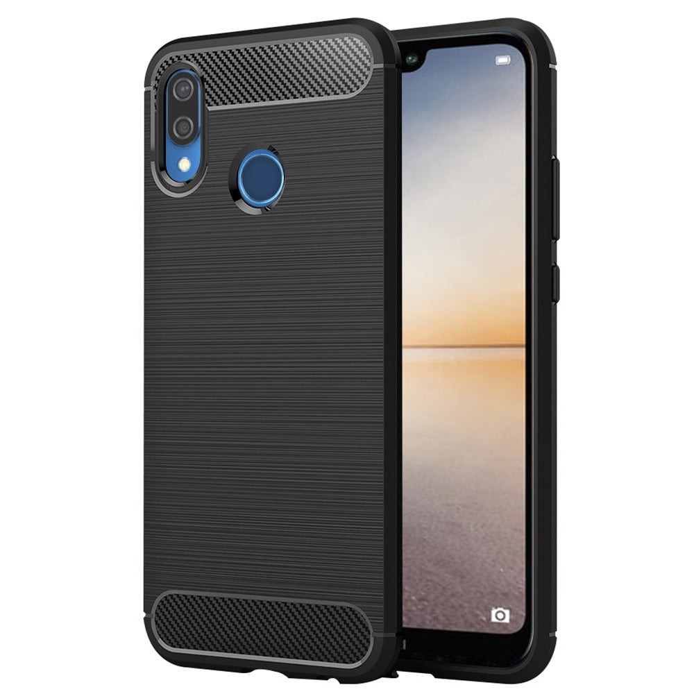 Futrola za Huawei P20 Lite, Techsuit, Karbon, Crna
