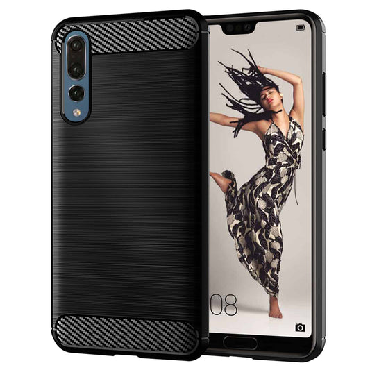 Futrola za Huawei P20 Pro, Techsuit, Karbon, Crna