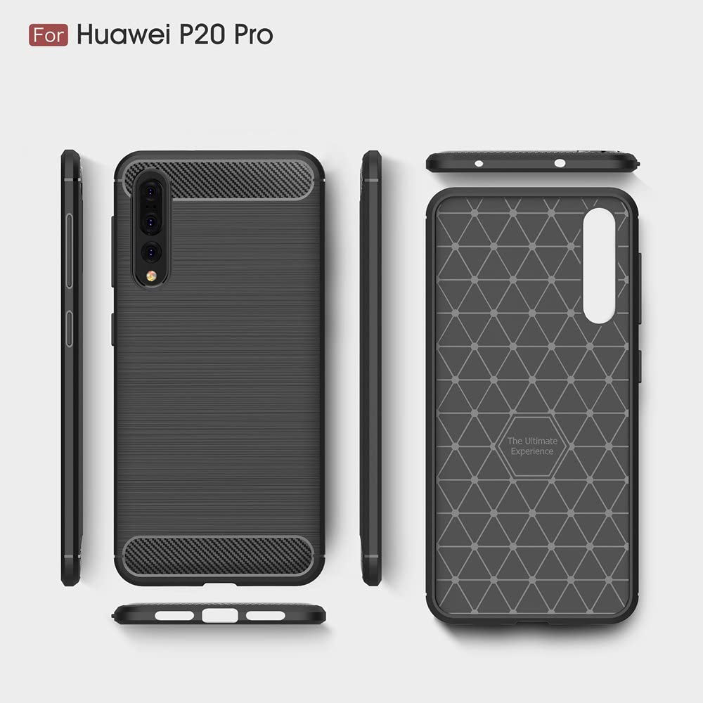 Futrola za Huawei P20 Pro, Techsuit, Karbon, Crna