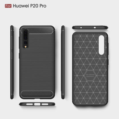Futrola za Huawei P20 Pro, Techsuit, Karbon, Crna