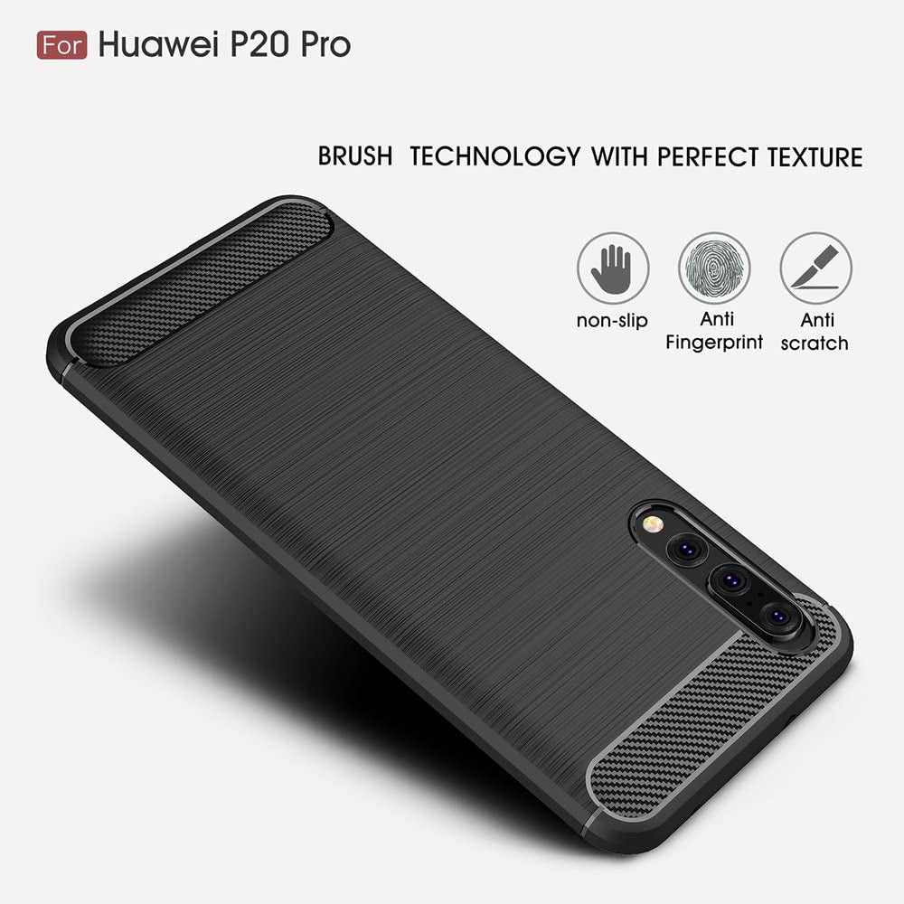 Futrola za Huawei P20 Pro, Techsuit, Karbon, Crna