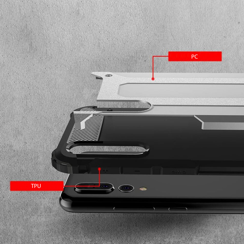 Futrola za Huawei P20 Pro, Techsuit, Hybrid Armor, Crna
