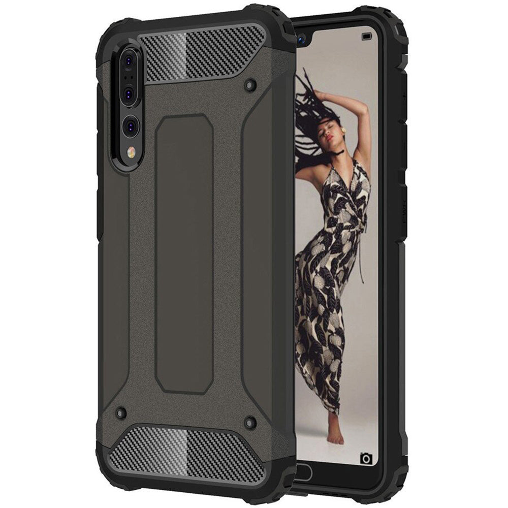 Futrola za Huawei P20 Pro, Techsuit, Hybrid Armor, Crna