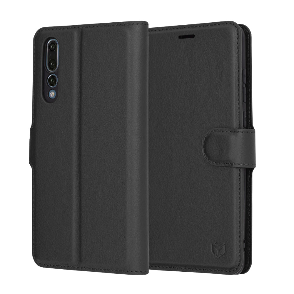 Futrola za Huawei P20 Pro, Techsuit, Leather Folio, Crna