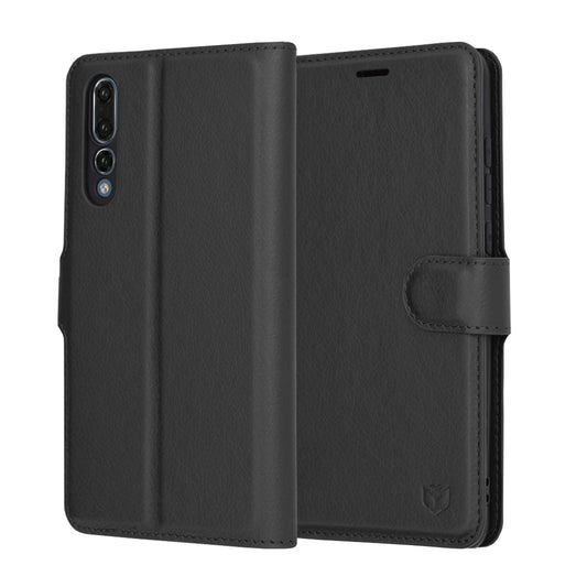 Futrola za Huawei P20 Pro, Techsuit, Leather Folio, Crna