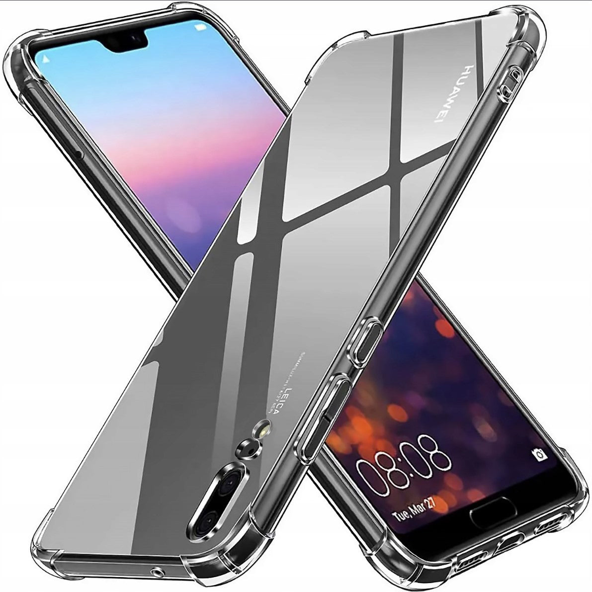 Futrola za Huawei P20, Techsuit, Shockproof Clear, Providna