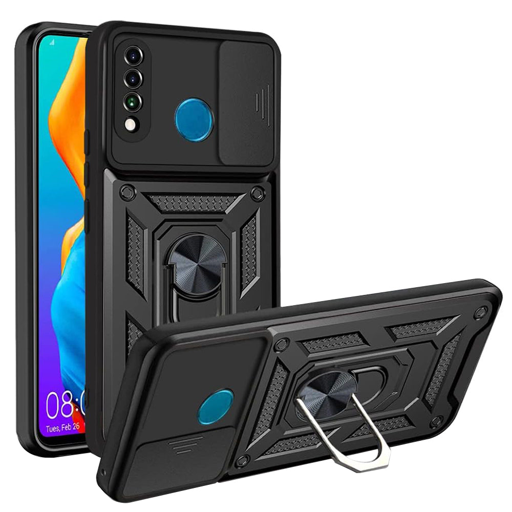 Futrola za Huawei P30 lite New Edition / P30 lite, Techsuit, CamShield, Crna