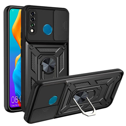 Futrola za Huawei P30 lite New Edition / P30 lite, Techsuit, CamShield, Crna