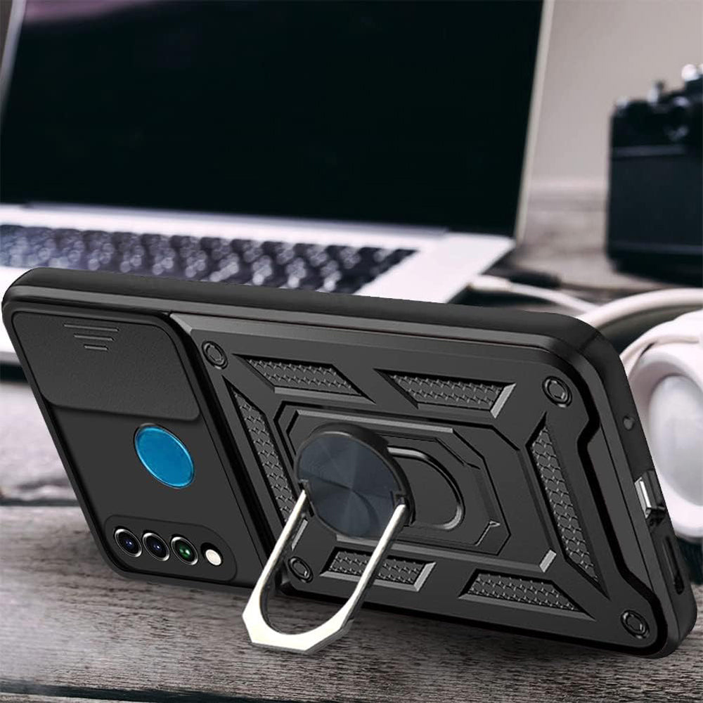 Futrola za Huawei P30 lite New Edition / P30 lite, Techsuit, CamShield, Crna