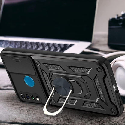 Futrola za Huawei P30 lite New Edition / P30 lite, Techsuit, CamShield, Crna