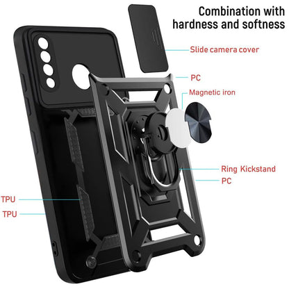 Futrola za Huawei P30 lite New Edition / P30 lite, Techsuit, CamShield, Crna