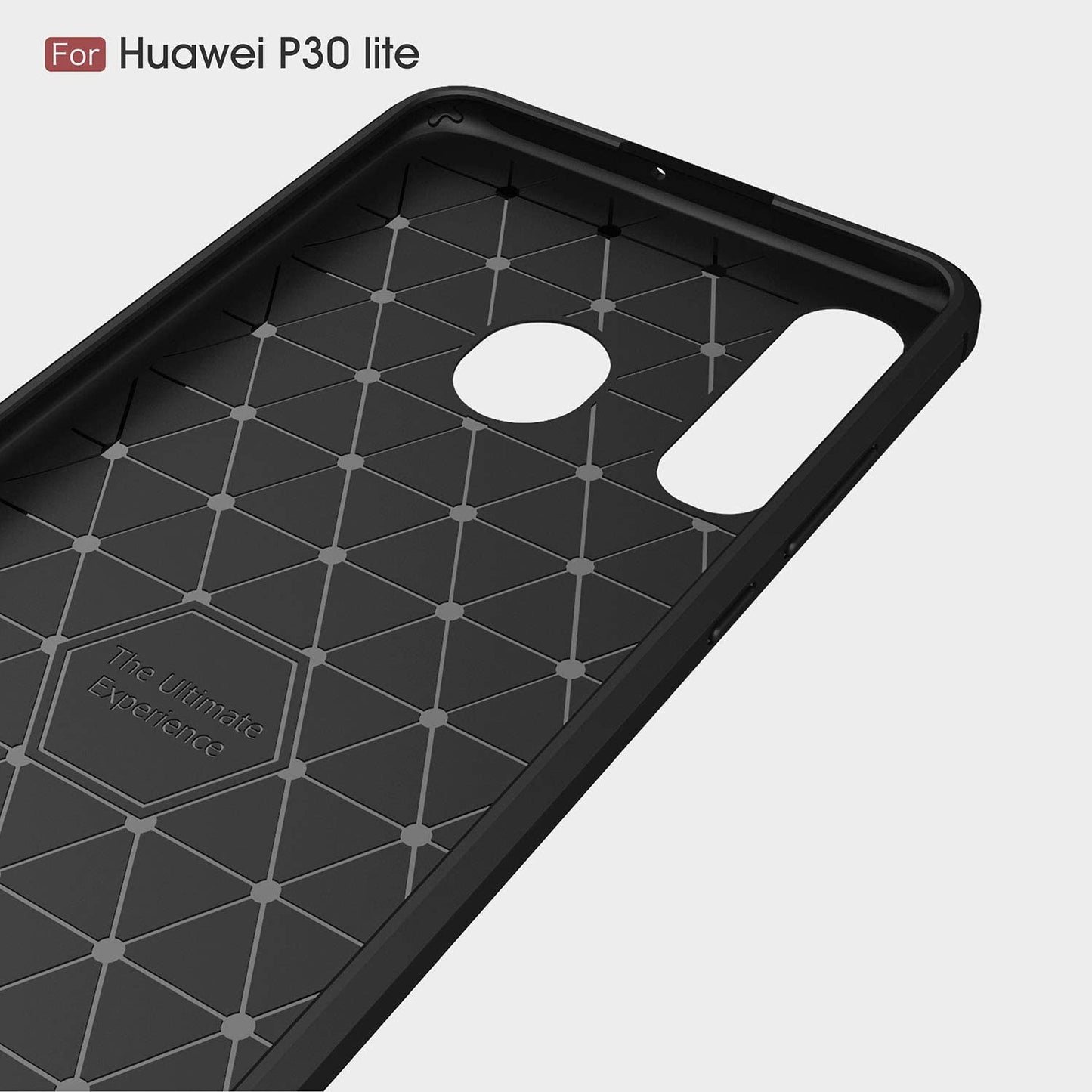 Futrola za Huawei P30 lite New Edition / P30 lite, Techsuit, Karbon, Crna